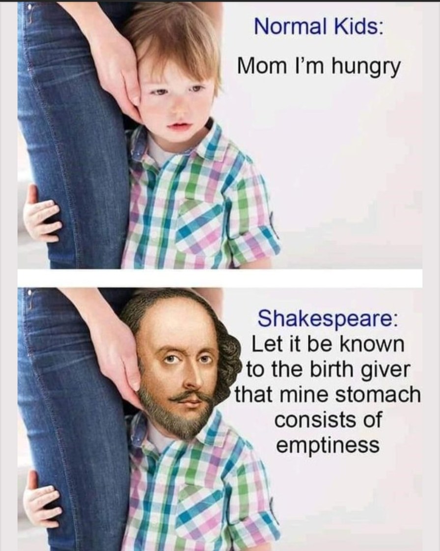 Shakespeare thoughts - meme