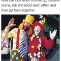 clown couple meme