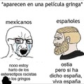 españoles cuando sale España en cualquier sitio