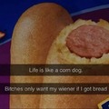 My poor breadless wiener :(