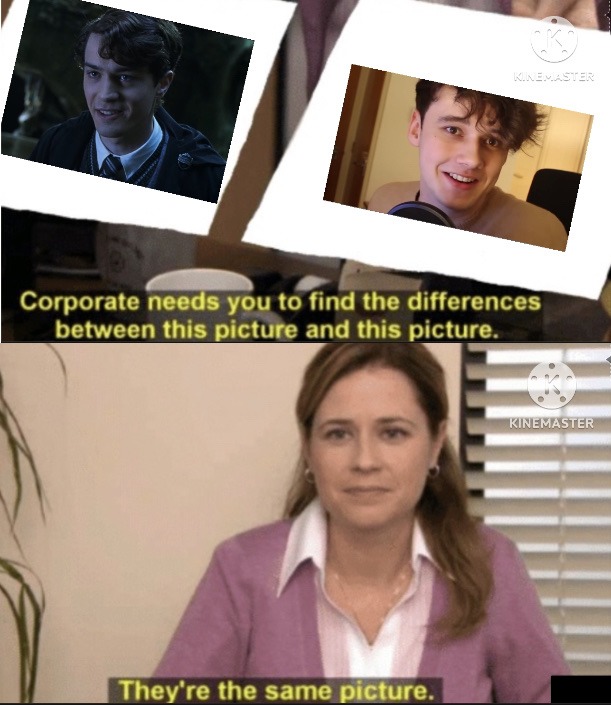 Have you noticed how similar Wilbur and Tom Riddle are? - meme