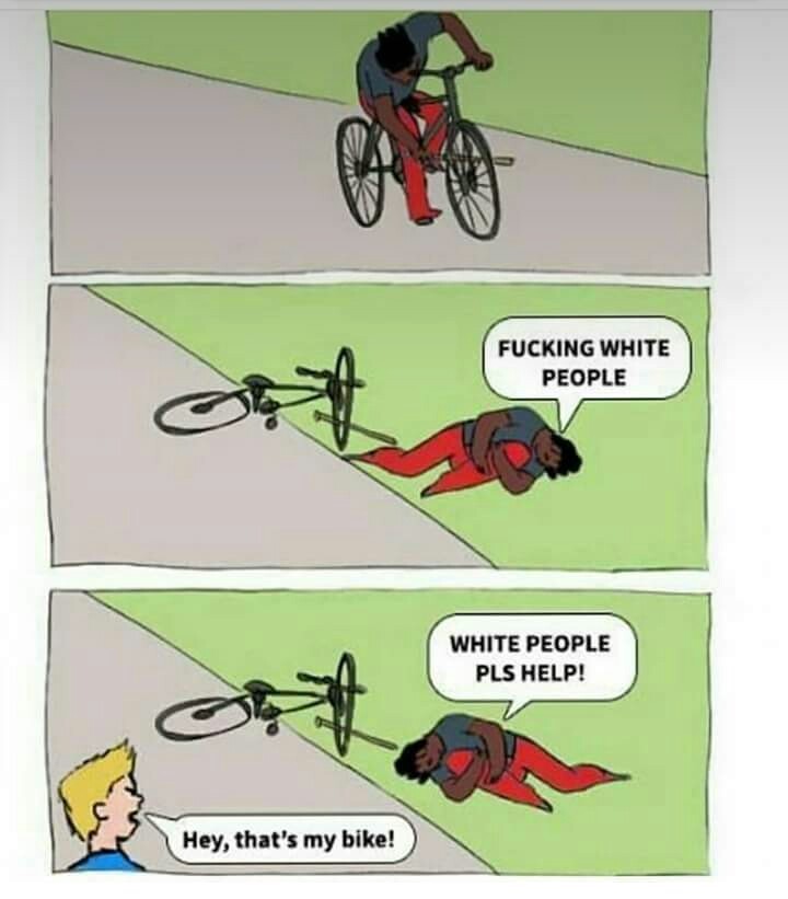 Fucking white people - meme