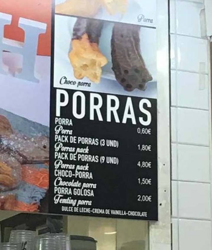 Churros em Portugal - meme