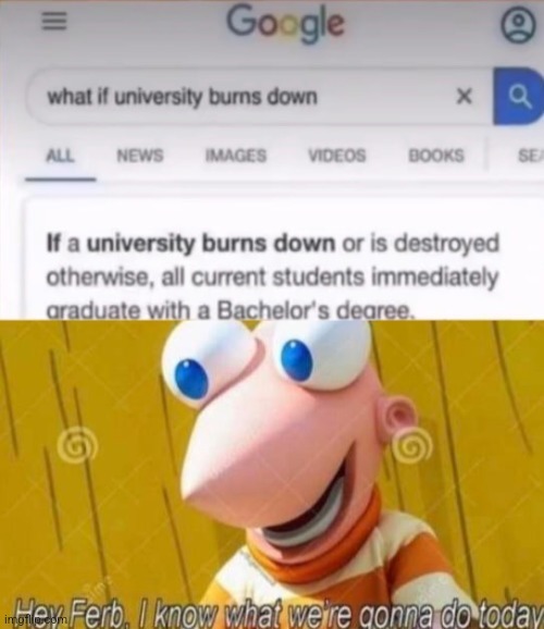 Hmm yes the university here is  made by ashes - meme