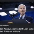 Biden student loan debt news