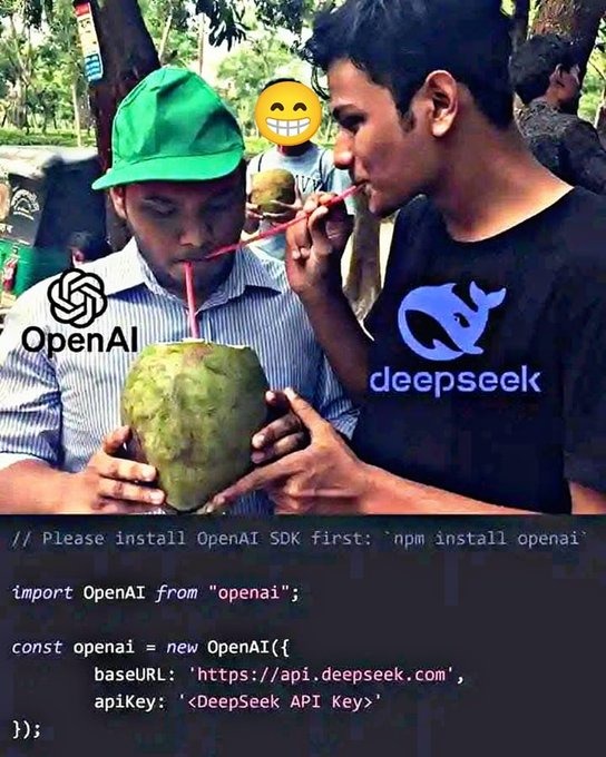 Deepseek copiando a Openai - meme