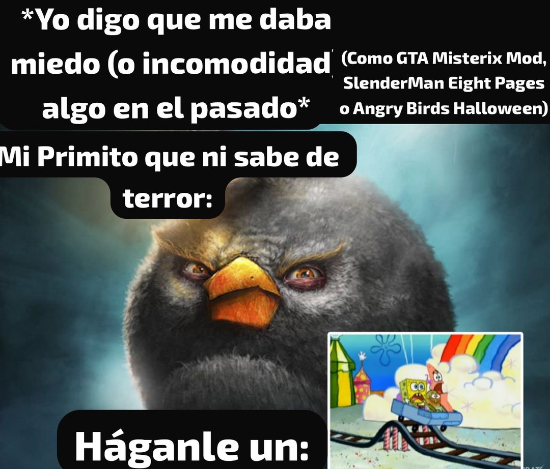 Me cae mal esas personas que ponen esta plantilla a todo que de “miedo”, hasta me creo que le podrían esa plantilla al screamer K-fee - meme