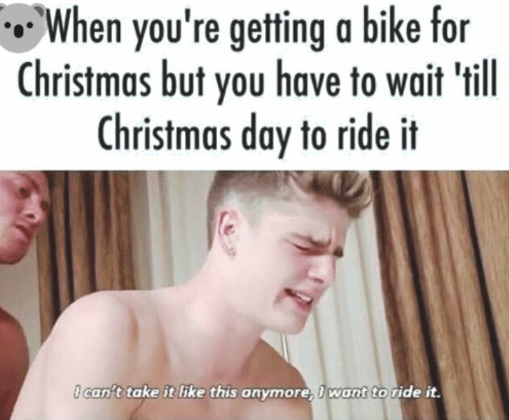 Bikes are sure fun - meme