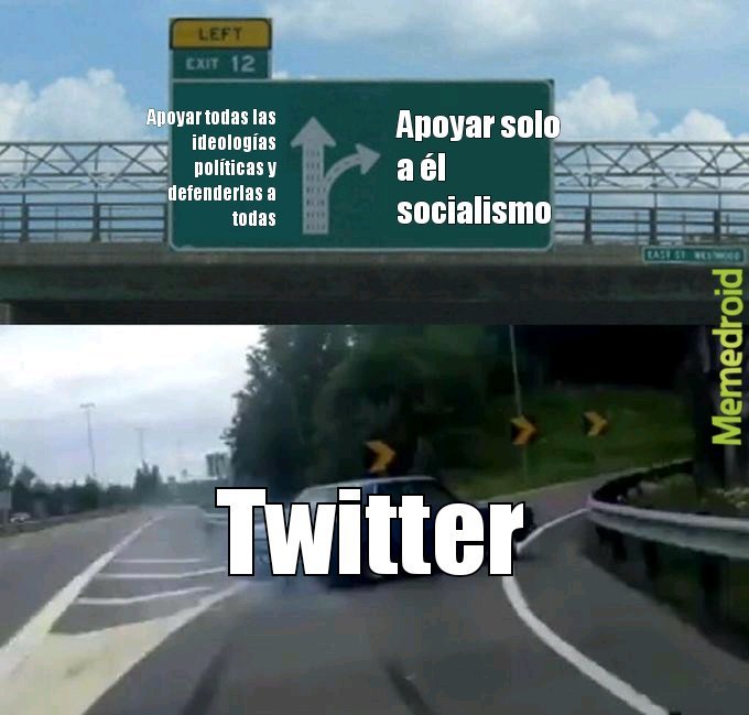 Twitter es de izquierda - meme