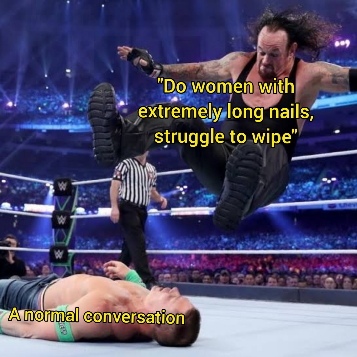 I don't find long nails attractive - meme