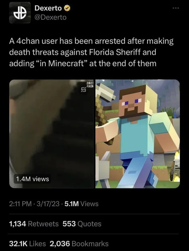 "in Minecraft" - meme