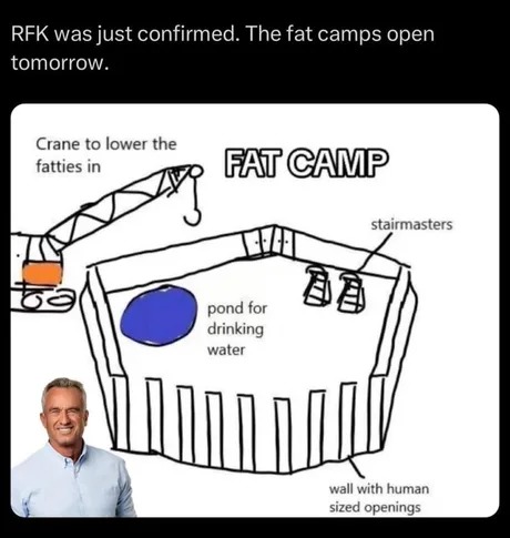RFK is opening fat camps - meme