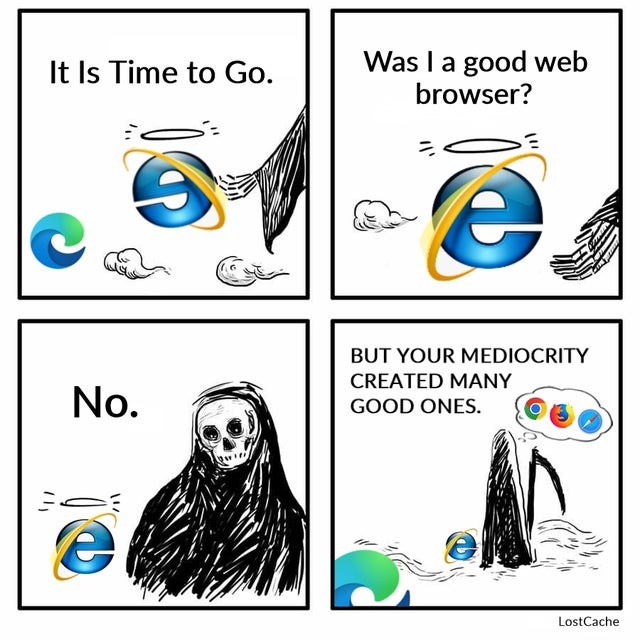 Browsers legacy - meme