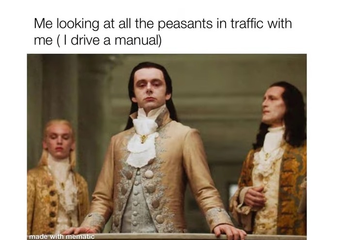 Manual car - meme