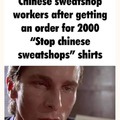 Chinese sweatshp workers