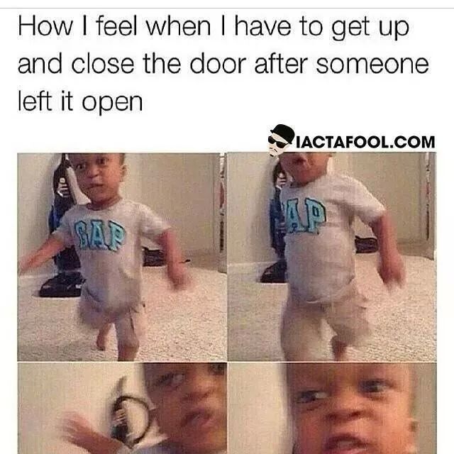 Close the F*cking door! - meme