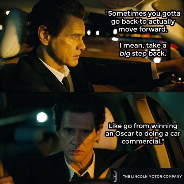 Jim Carrey did an awesome Matthew McConaughey spoof of the Lincoln Ads - meme