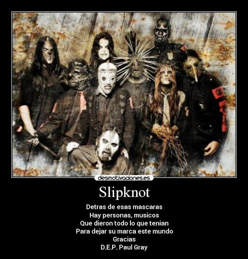 Slipknot comenta cual es tu integrante favorito - meme