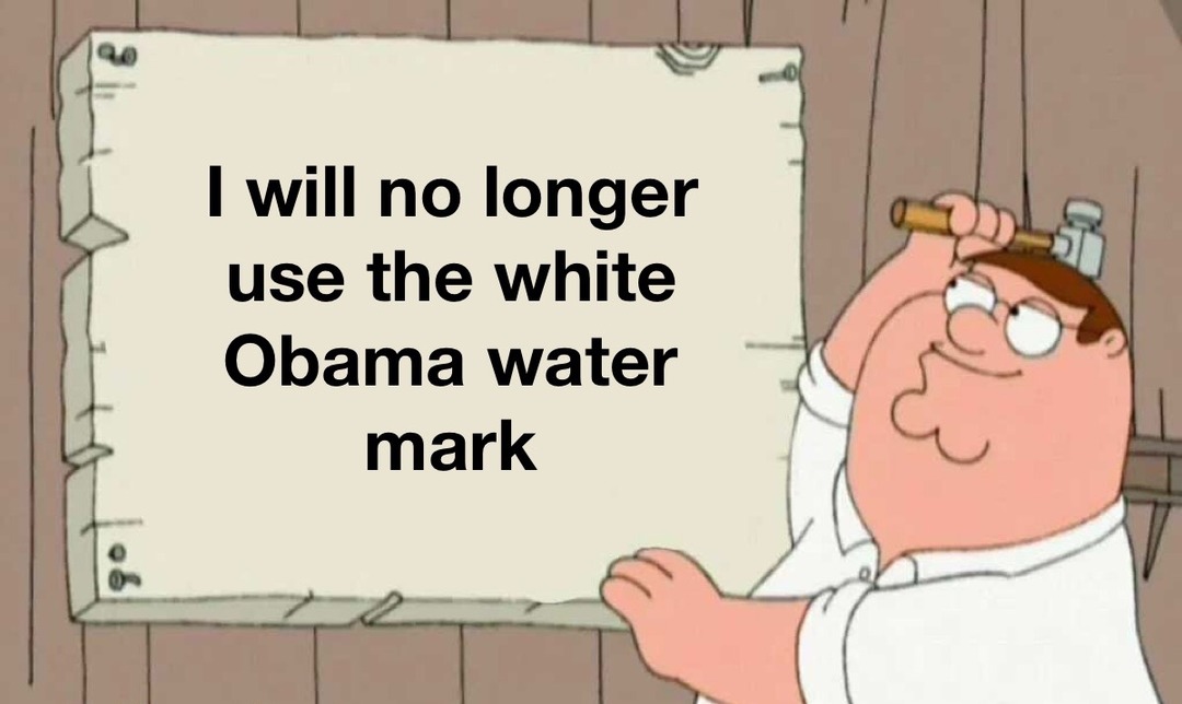 no more white Obama - meme