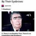 Top 5 Soviet leaders ranked by their eyebrows. Number one: Brezhnev