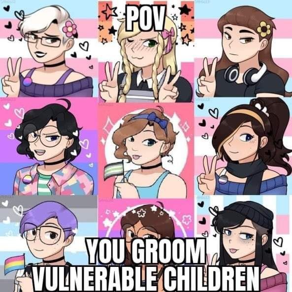 Or you are the groomed child - meme