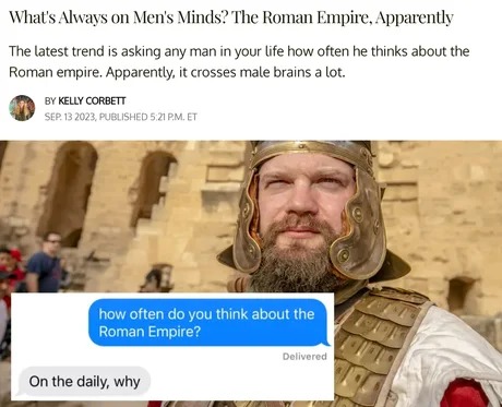 Roman Empire needs to come back - meme