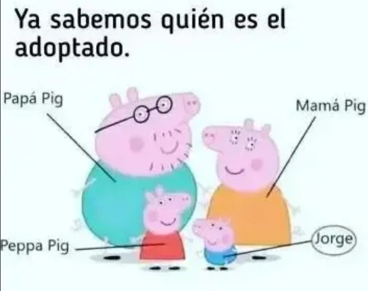 Jorge es adoptado como nosotros - meme