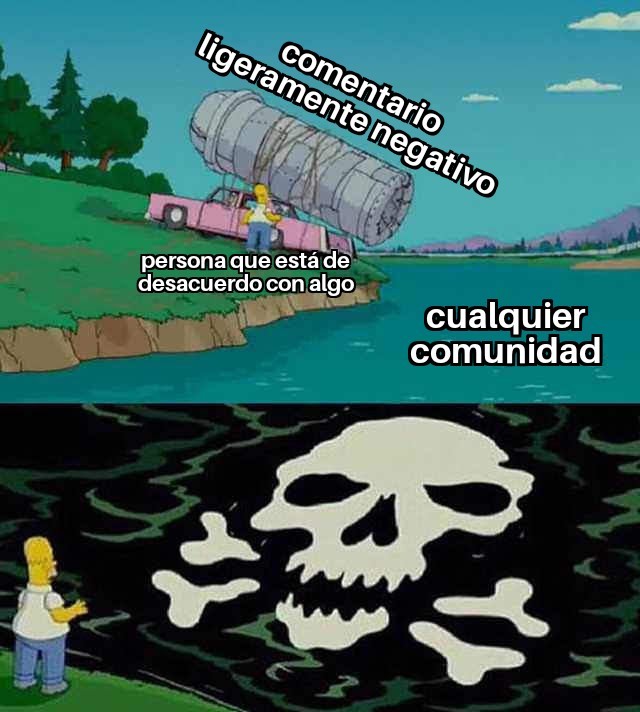 Estúpidas comunidades tóxicas - meme