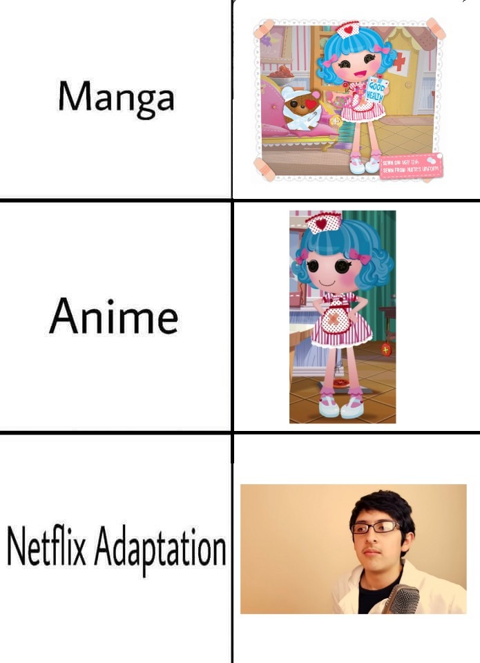 Manga anime adaptación de NETFLIX - meme