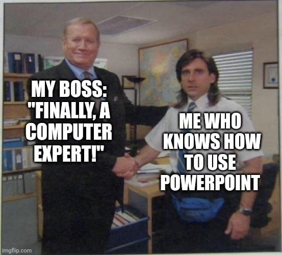 Computer expert - meme