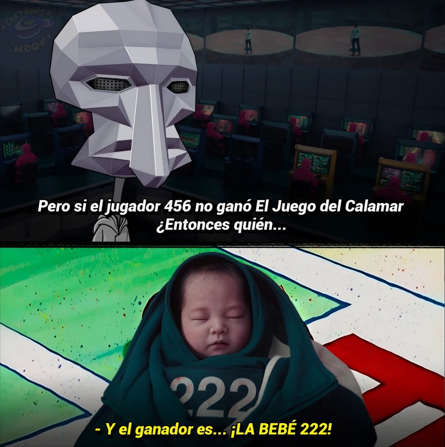 Meme del ganador random del Juego del Calamar