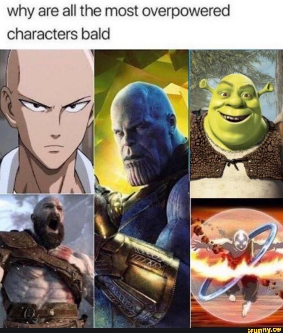All the meaningful ones are bald - meme