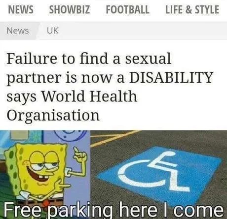 Free parking, it's something - meme