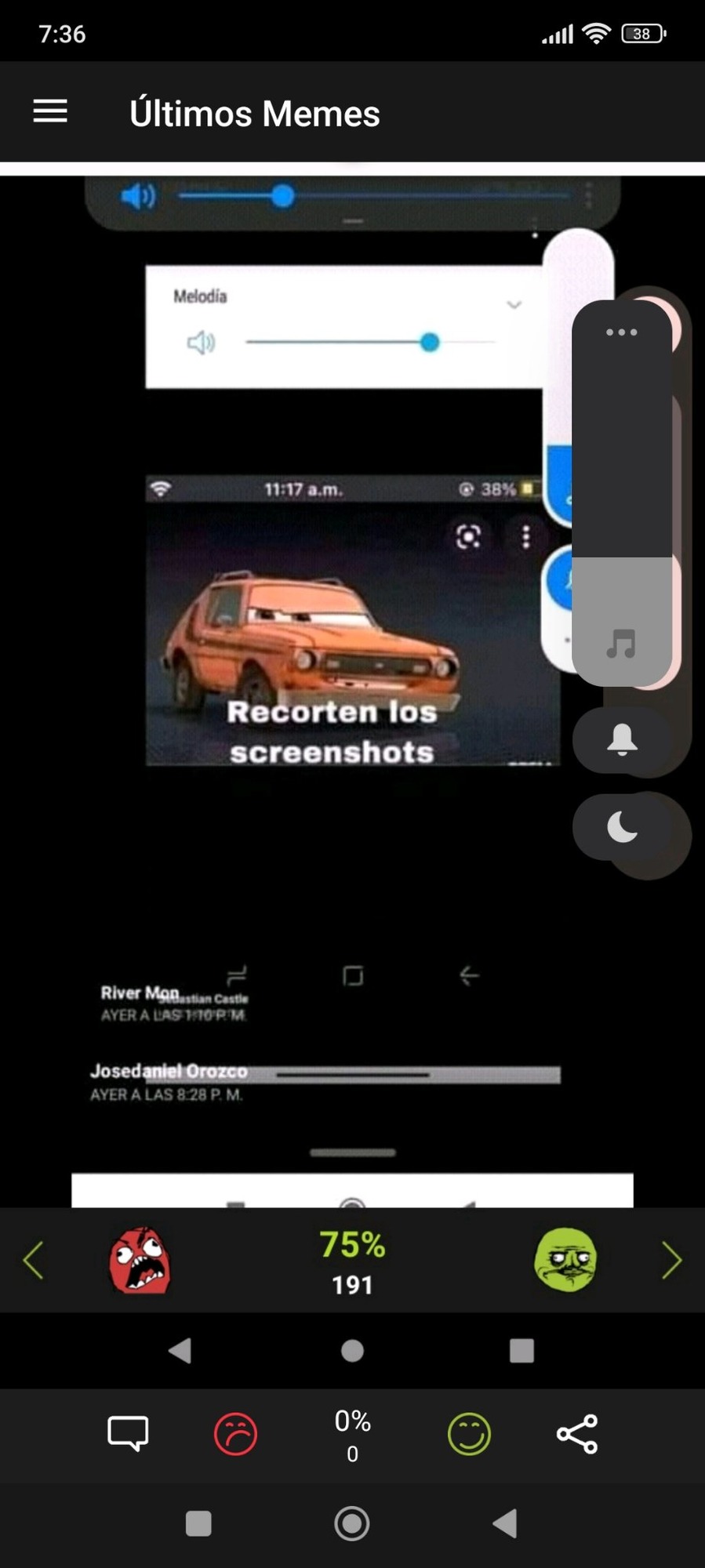 Recorten los screenshots - meme