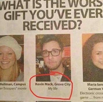 Cual es el peor regalo que has recibido? - meme