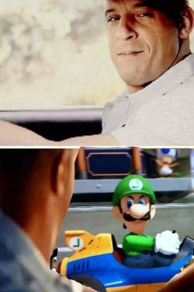 Luigi death stare - meme