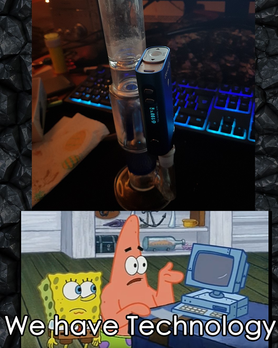 the only good way of vapeing - meme
