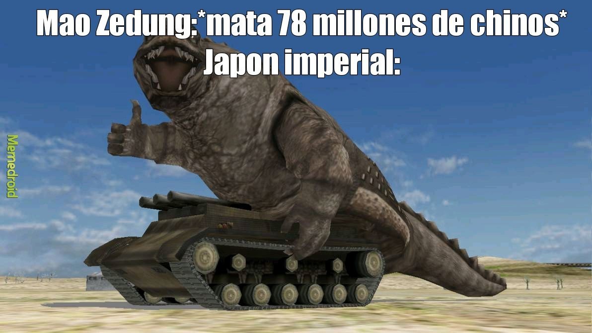 El lagarto tanque es de ultramna seven y se llama dinosaur tank - meme