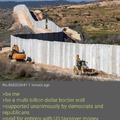 Border wall for me,  but not for thee