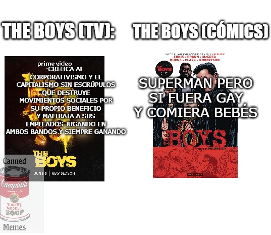 los cómics de the boys son malísimos - meme