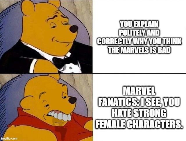 Marvel lame fandom - meme
