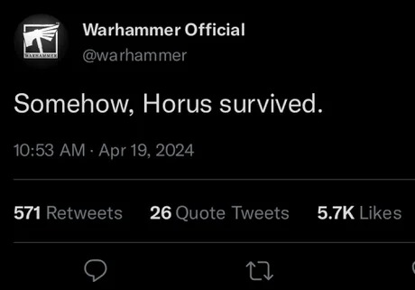 Somehow, Horus survived - meme
