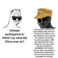 Had an argument about this, apparently since they sided with the communists, they did nothing. And since they was teaming up with the communists that makes what happened to China good.