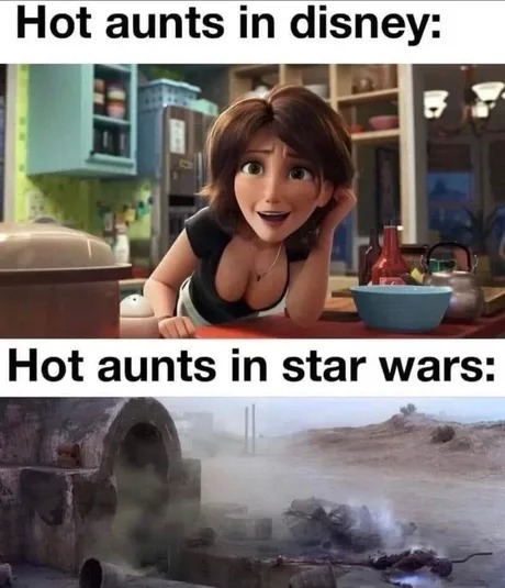 Aunts in Star Wars - meme