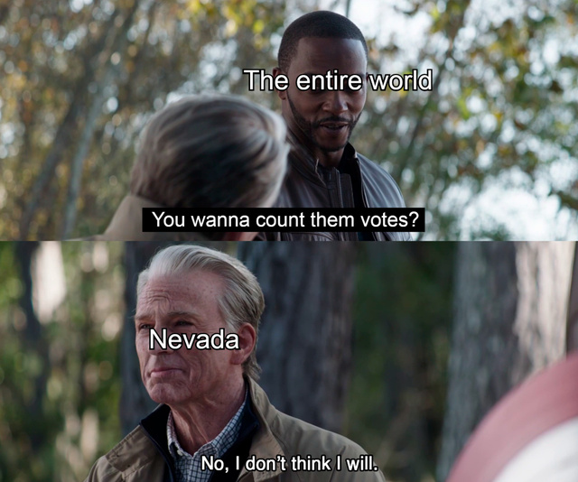 You wanna count them votes? - meme