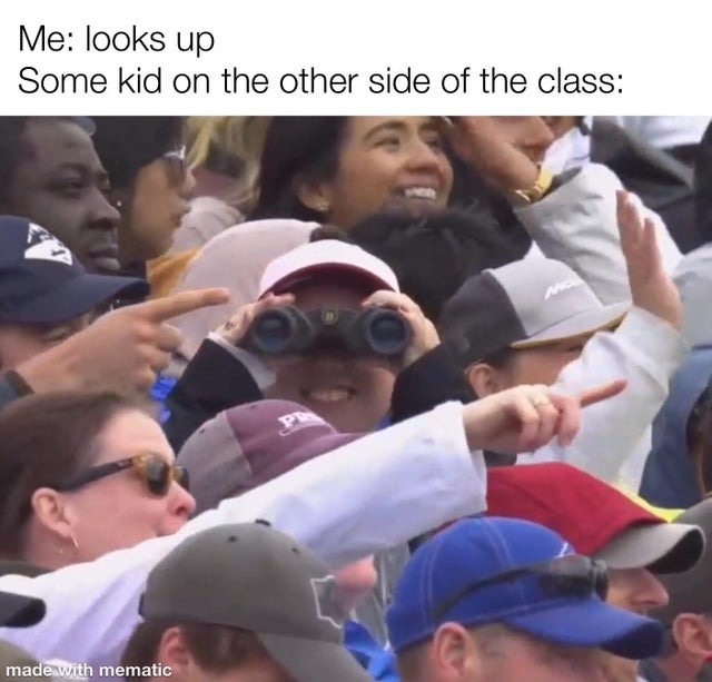 during class - meme