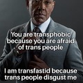 Transfastid = Disgusted by trans people