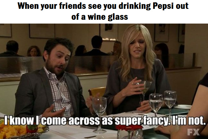 1st comment drinks Wine out of a Pepsi bottle - meme