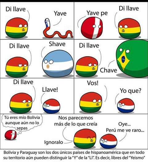 Paraguay y Bolivia :v - meme