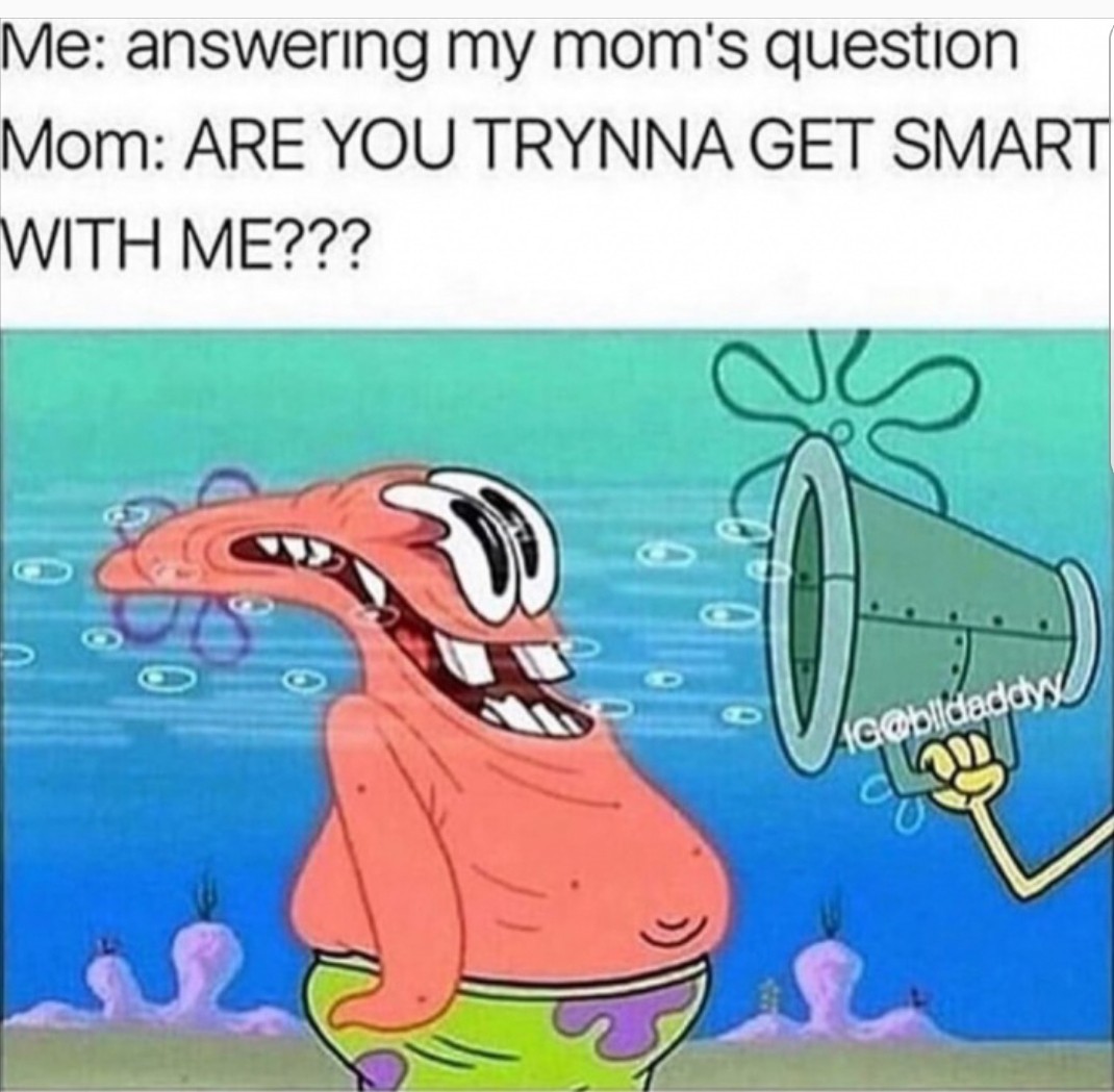 It's Mom's fault I'm dumb. She wouldn't let me get smart - meme